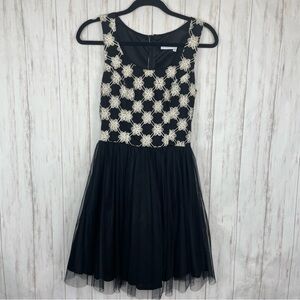 Francesca’s black and white tulle dress